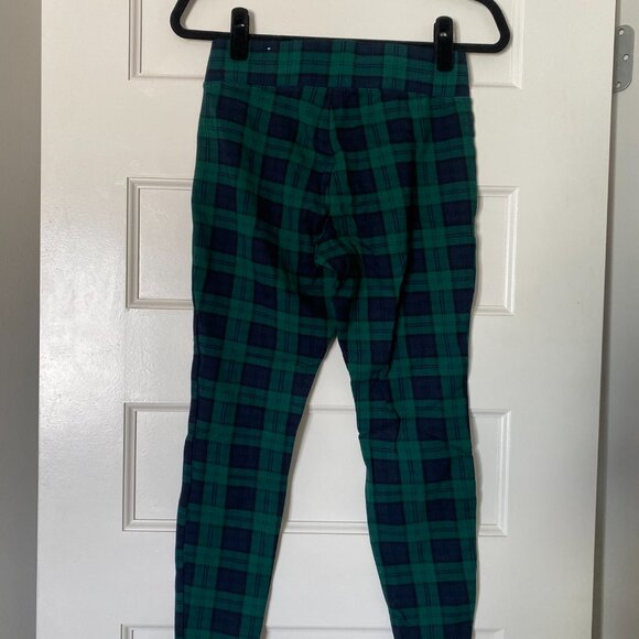 Old Navy Green and Blue Plaid Stretchy Pants - Picture 5 of 5